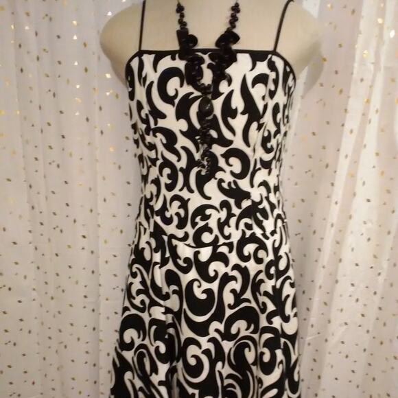 Another Thyme patterned spaghetti dress Sz14 F 04 - Picture 1 of 8
